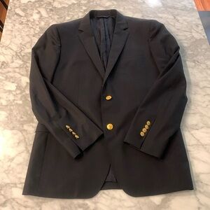 Brooks Brothers gold button blazer, navy, 41R
